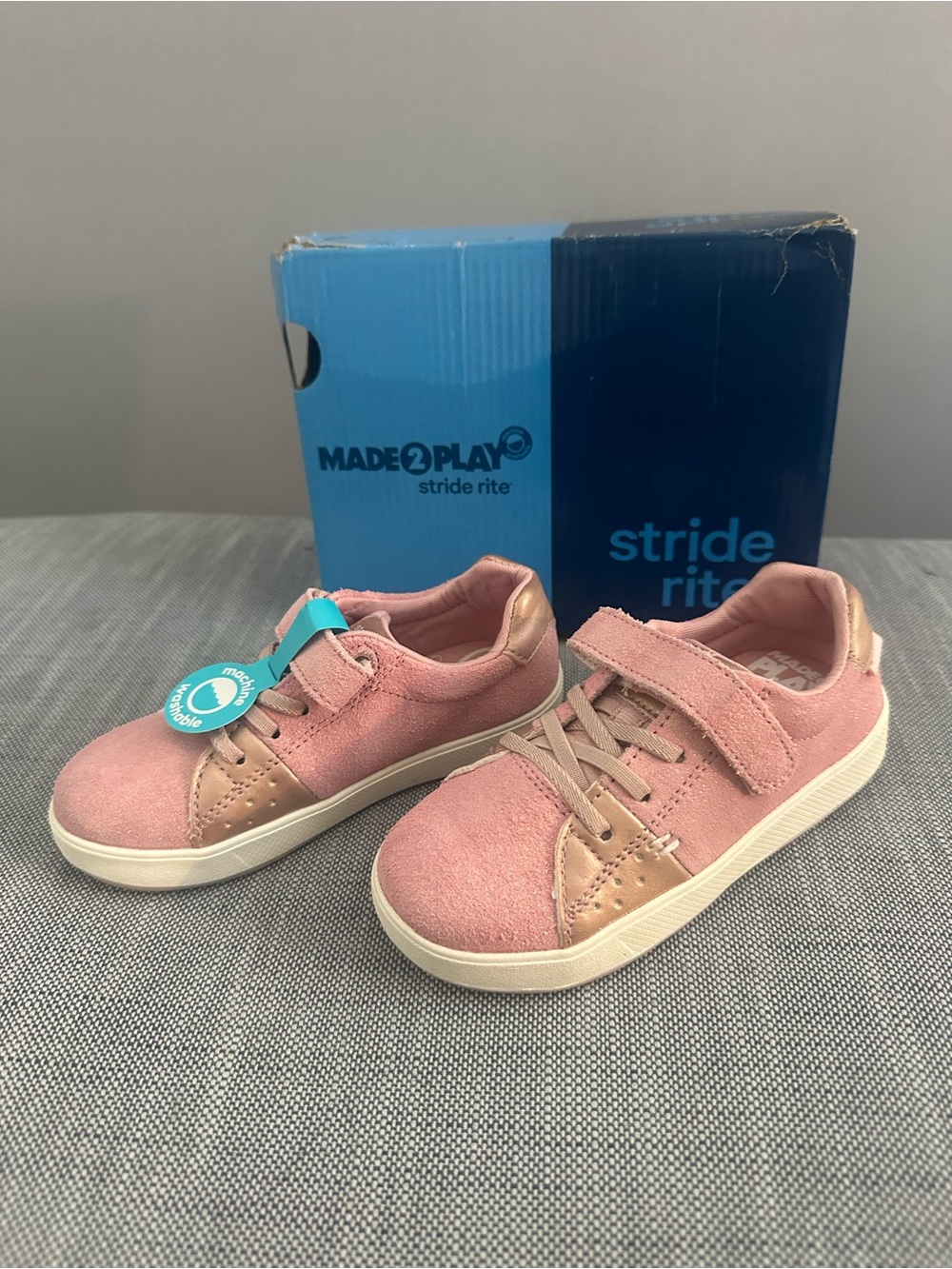 Stride Rite Baby-Girl’s Made2Play Maci Sneaker, Pink, 9.5 Toddler - Picture 7 of 8